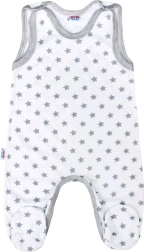 Zīdaiņu rāpuļtērps New Baby Classic II pelēks ar zvaigznītēm