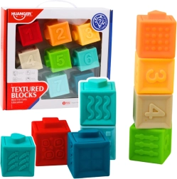 Gumijas izglītojošie sensorie kubi bērniem