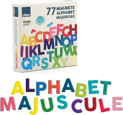 Vilac koka magnētiskā alfabēta komplekts – lielie burti
