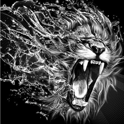 Diamond Painting Roar of the Beast 30x40 cm