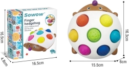 Sensorā rotaļlieta ezītis ar silikona pusītēm