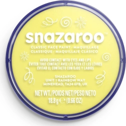 Snazaroo gaiši dzeltena sejas krāsa 18 ml