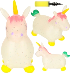 Lēkājoša rotaļlieta bērniem ar pumpi – Gumijas Vienradzis