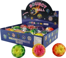 Krāsaina lēkājoša bumbiņa 7 cm