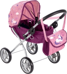 Ratiņi ar ovālu kulbiņu lellēm Unicorns