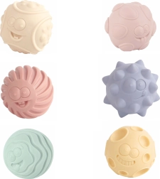 Set of Textured Balls 3 pcs 6 cm