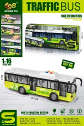 Interaktīvs zaļš autobuss ar gaismām un skaņām 1:16