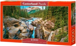 Puzle 4000 gab. Mistaya Canyon, BANFF nacionālais parks, Kanāda