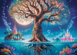 TREFL Puzzle Premium Plus Tējas laiks: Maģiskais koks 500 gabali