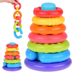 Sensorā saliekamā piramīda bērniem