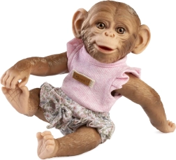 Reborn pērtiķēns mazulis ar pilnībā vinila ķermeni 32 cm