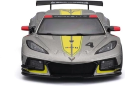 Metāla automašīnas modelis 1:24 Bburago Corvette C8.R 2020 sacīkšu dzeltenā