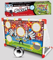 Mega futbola vārti ar mērķa audumu