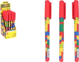 Pildspalva ar zilu tinti 0,7 mm – rūtiņu dizains