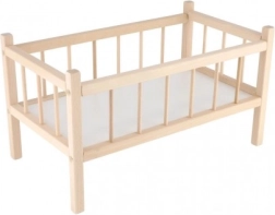 Koka leļļu gultiņa