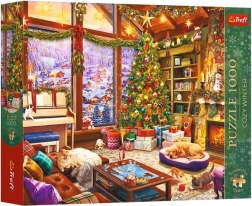 Trefl Premium Plus Cozy Winter Puzzle: Christmas Evening, 1000 Pieces