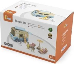 Viga koka kempinga furgons Pludmale