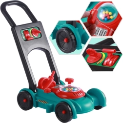 Bērnu zāles pļāvējs ar ķiveri un kanniņu WOOPIE