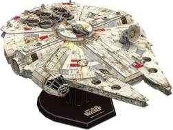 4D papīra modelis STAR WARS Millennium Falcon ar statīvu