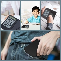 Zinātniska kalkulators 2 vienā ar LCD piezīmju bloku un irbuli