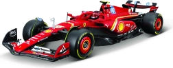 Bburago modeļa komplekts 1:24 FERRARI F1 SF24 2024 Nr. 55 Carlos Sainz ar statīvu