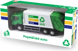 Metāla atkritumu savākšanas auto ar plastmasas kravas kasti