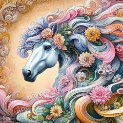 Puzle Iecerētais Zirgs 1000 gabalu Cherry Pazzi