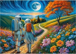 Puzzle CHERRY PAZZI – Cosmic Love, 1000 pieces