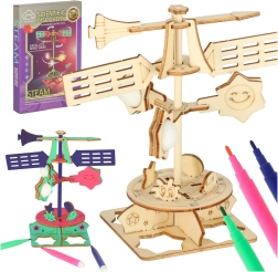 Zinātnes komplekts dabaszinībām: 3D koka vējrādis – DIY modelis bērniem