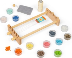 Bērnu pērlīšu aušanas stelles Bigjigs Toys