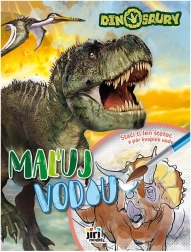 Maxi krāso ar ūdeni dinozauri – maģiskās ūdens krāsojamās lapas