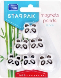 Pandas magnēti 6 gab.