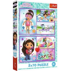 Puzzle Gabby's Magical House 2in1, 2x70 pieces