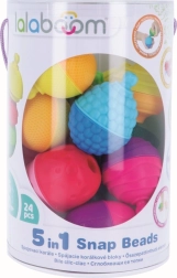 Trefl konstruktoru komplekts Lalaboom 5-in-1 savienojamās krelles, 24 detaļas