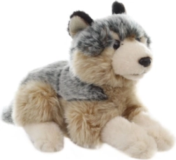 Plush Lying Wolf 22 cm