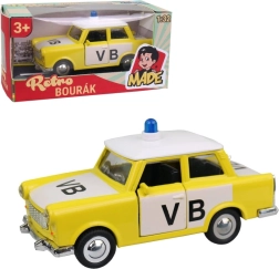 Auto Trabant Policija Metāla 12 cm