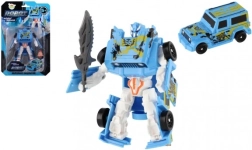 Transformējoša mašīna par robotu 14 cm – zila
