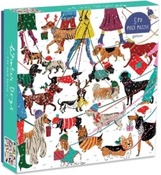 Galison Puzzle Winter Dogs 500 Pieces