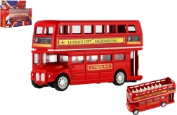 Metāla Londonas divstāvu autobuss ar atpakaļgaitas piedziņu