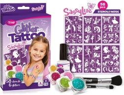 SassyLue large set of glitter tattoos for girls