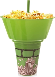 Zaļš dzērienu krūzīte ar popkorna bļodu 500 ml