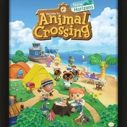 3D attēls Animal Crossing ar lentikulāro druku