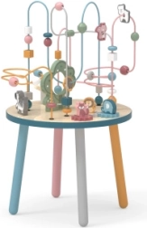 Koka aktīvais galdiņš ar krellīšu labirintu VIGA POLARB