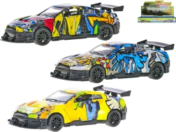 Metāla sporta auto modelis 1:36 ar atvilkšanas (pull-back) mehānismu