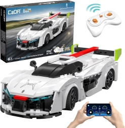 CaDA RC būvkomplekts sacīkšu auto Pininfarina H2 Speed 1:20 balts (296 detaļas, Dual Mode)