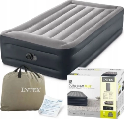 Inflatable single bed 191 × 99 × 42 cm with built‑in electric pump INTEX