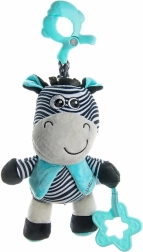 Izglītojoša plīša rotaļlieta ar klipsi BABY MIX zebra
