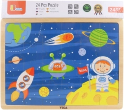 Koka puzle kosmoss 24 detaļas Viga
