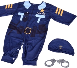 Bērnu policista kostīms ar cepuri un rokudzelžiem