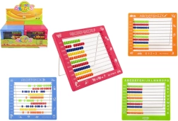 Bērnu skaitāmrāmis ar 100 lodītēm, plastmasas 19 × 16 cm